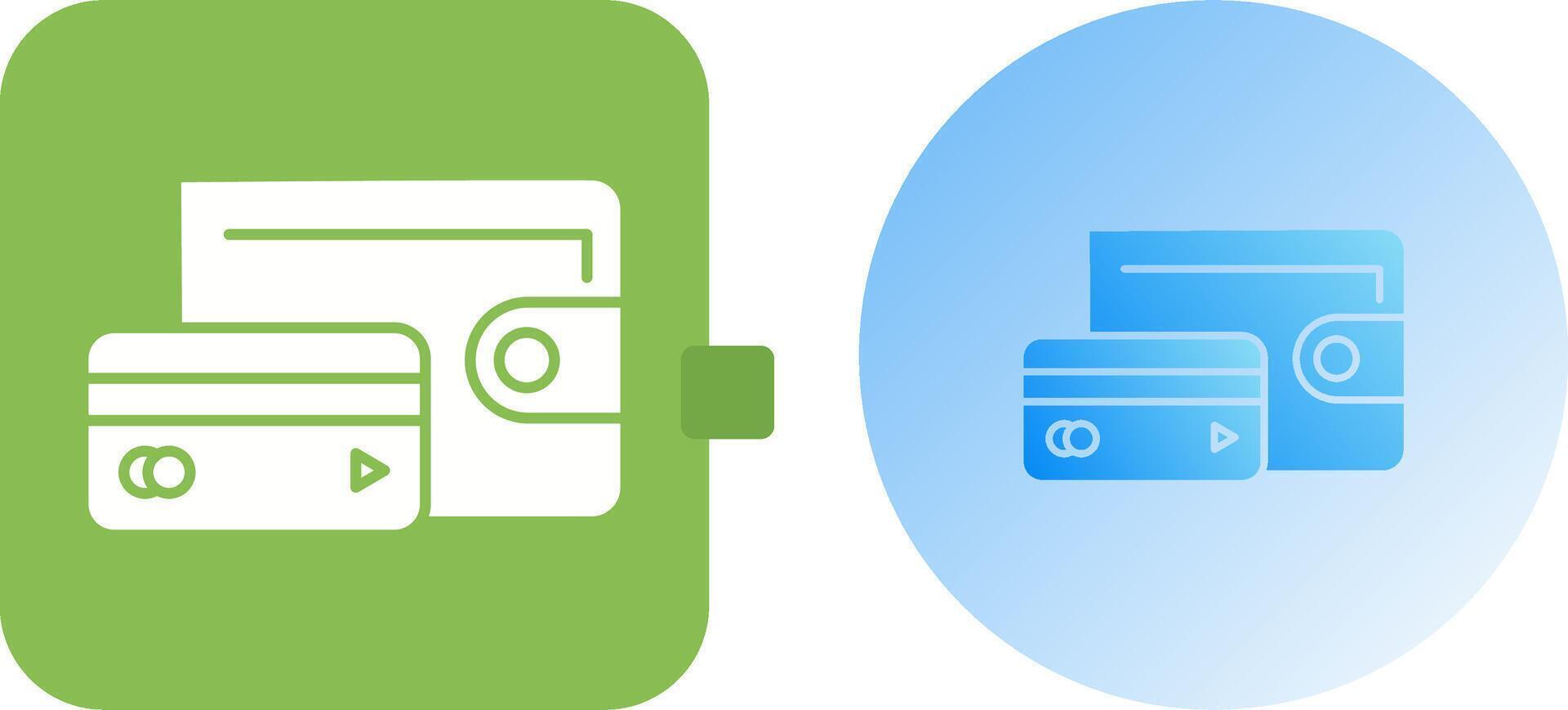 Wallet Icon Design vector