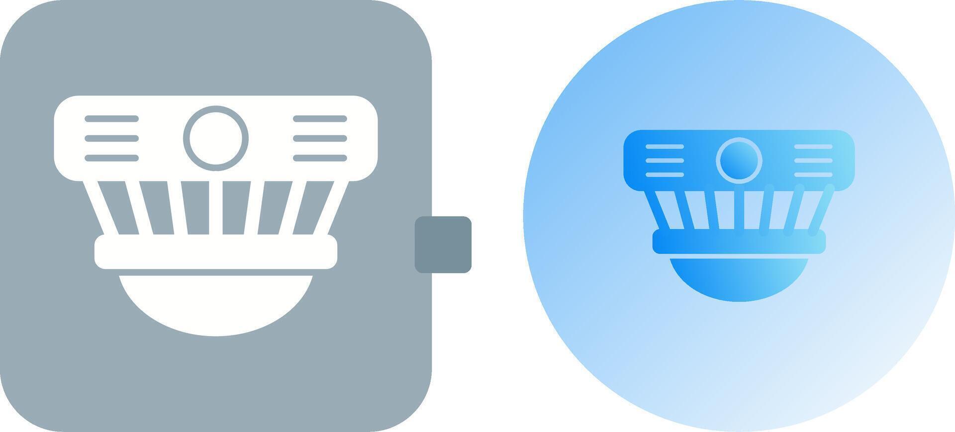 Smoke Detector Icon Design vector