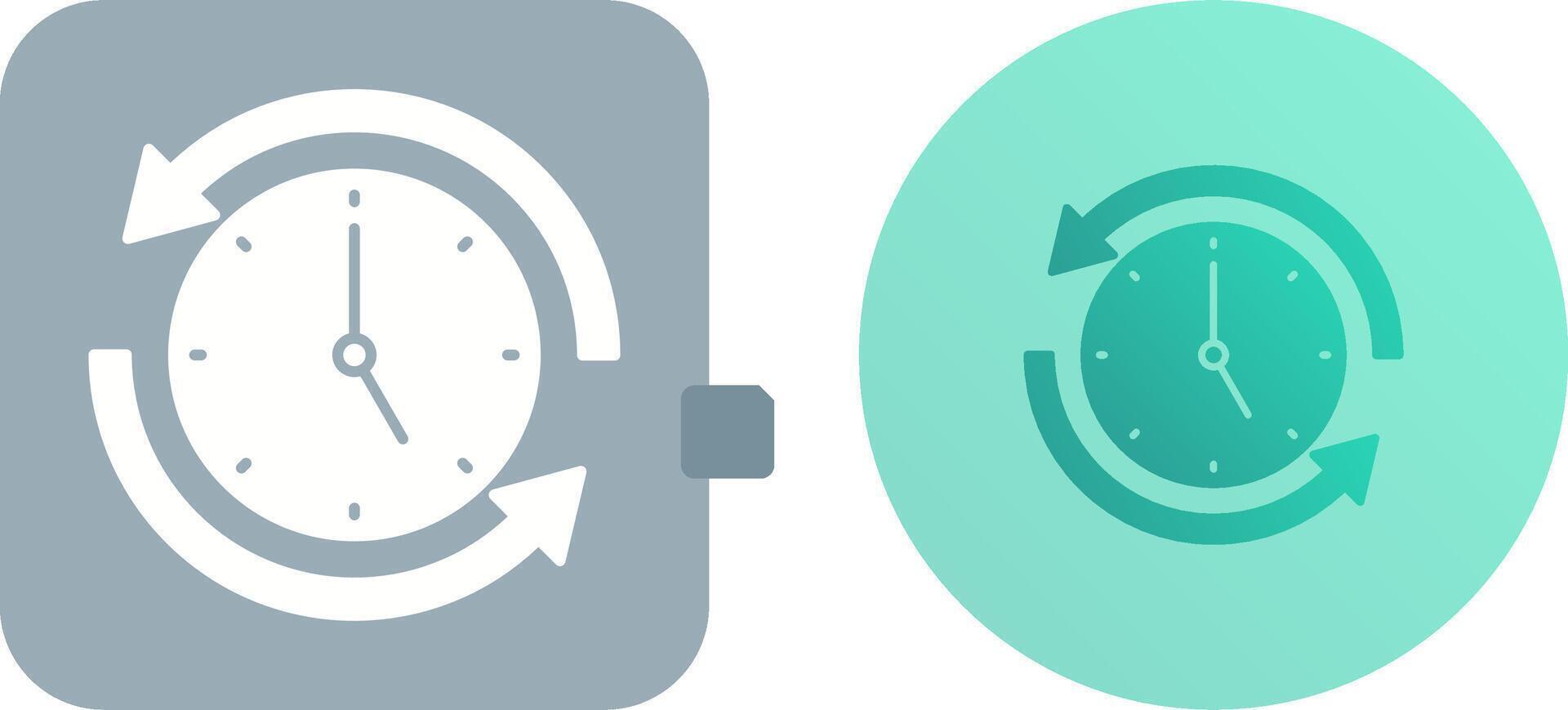 Run Time Icon Design vector