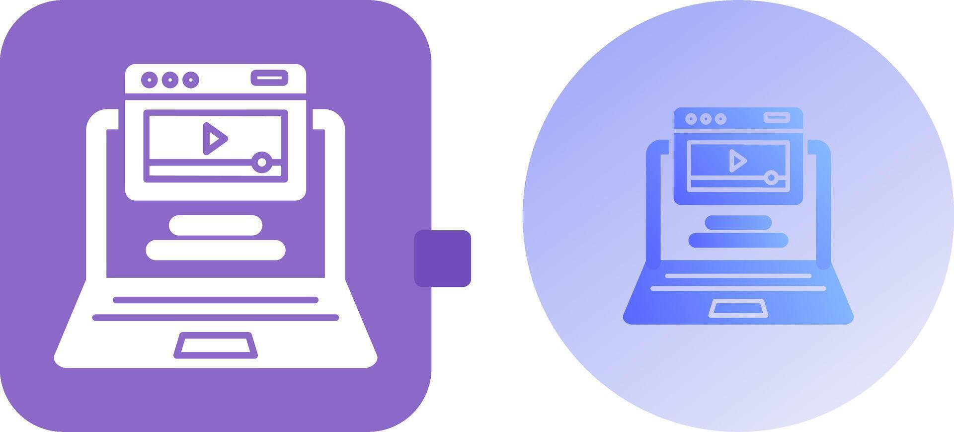 Webinar Icon Design vector