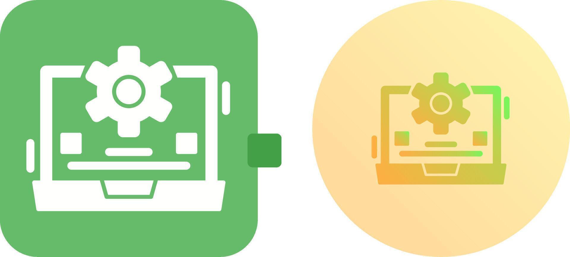Laptop Icon Design vector