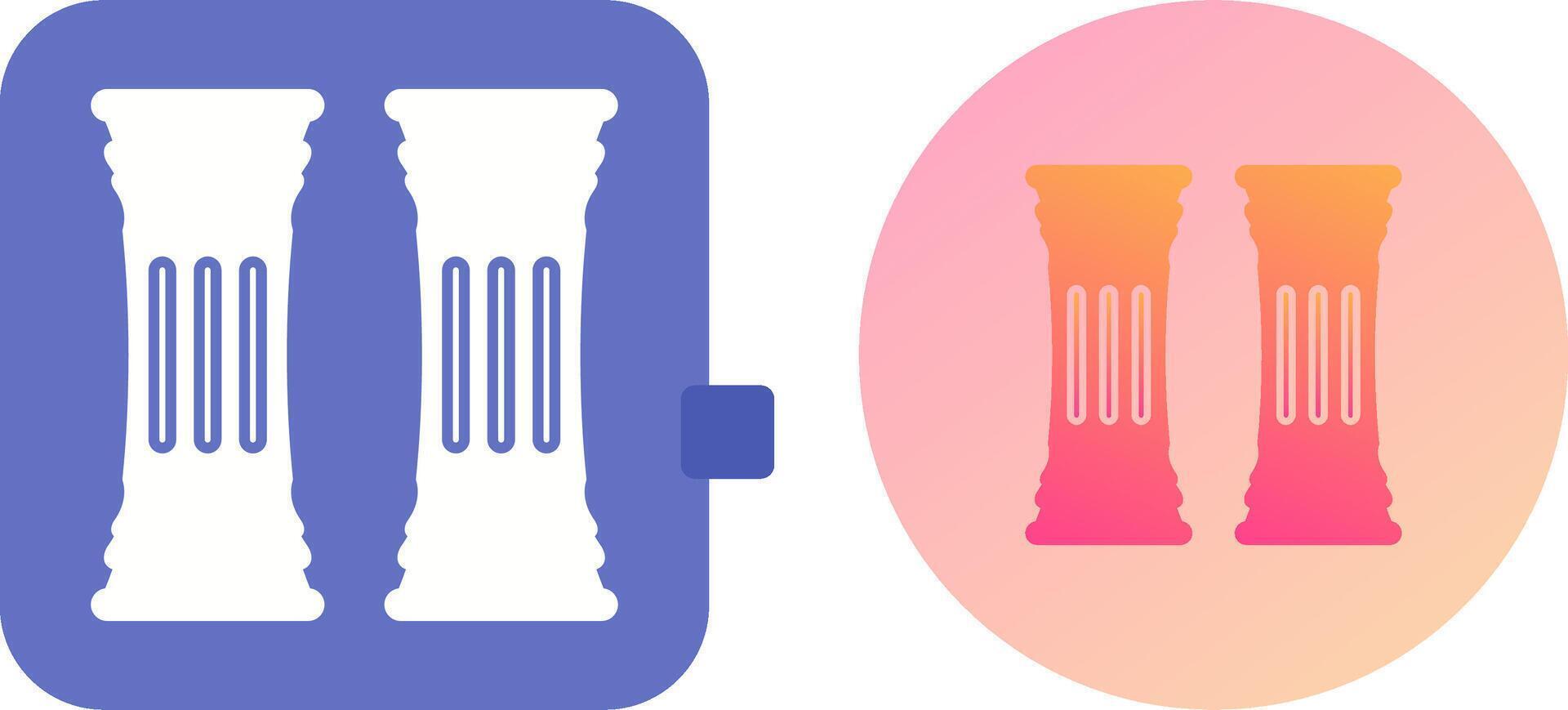 Column Icon Design vector