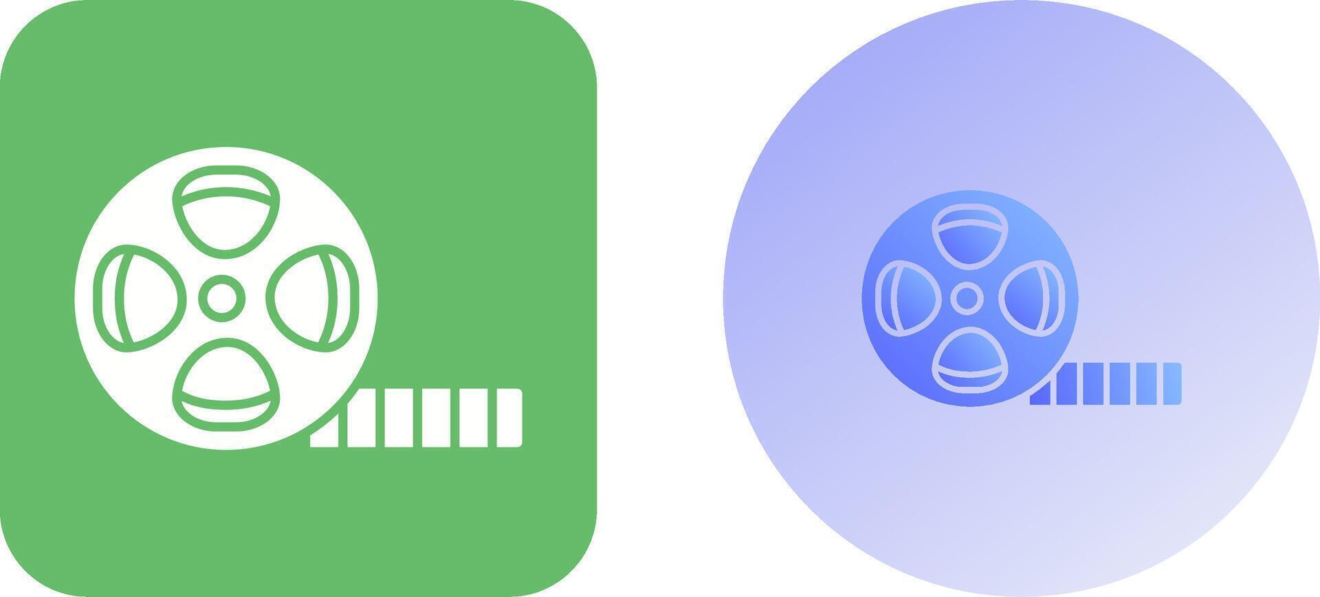 Film Reel Icon Design vector