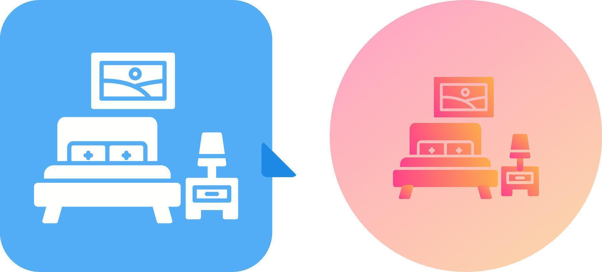 Bedroom Icon Design vector