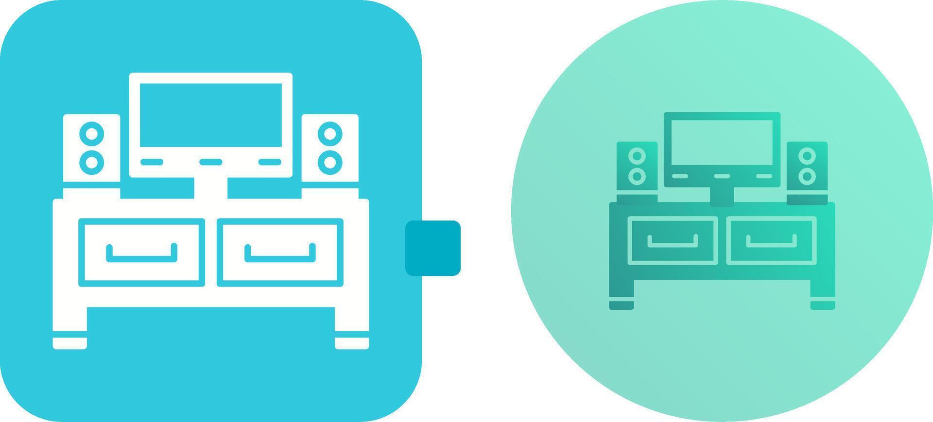 Television Icon Design vector