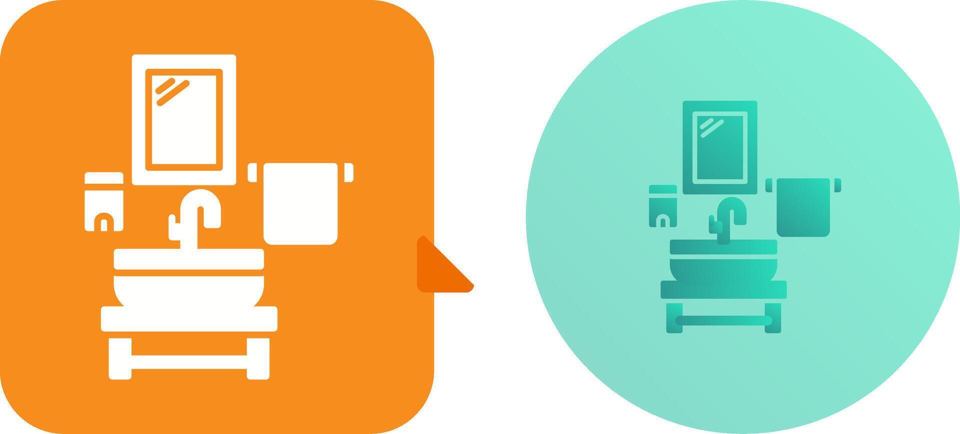 Washbasin Icon Design vector