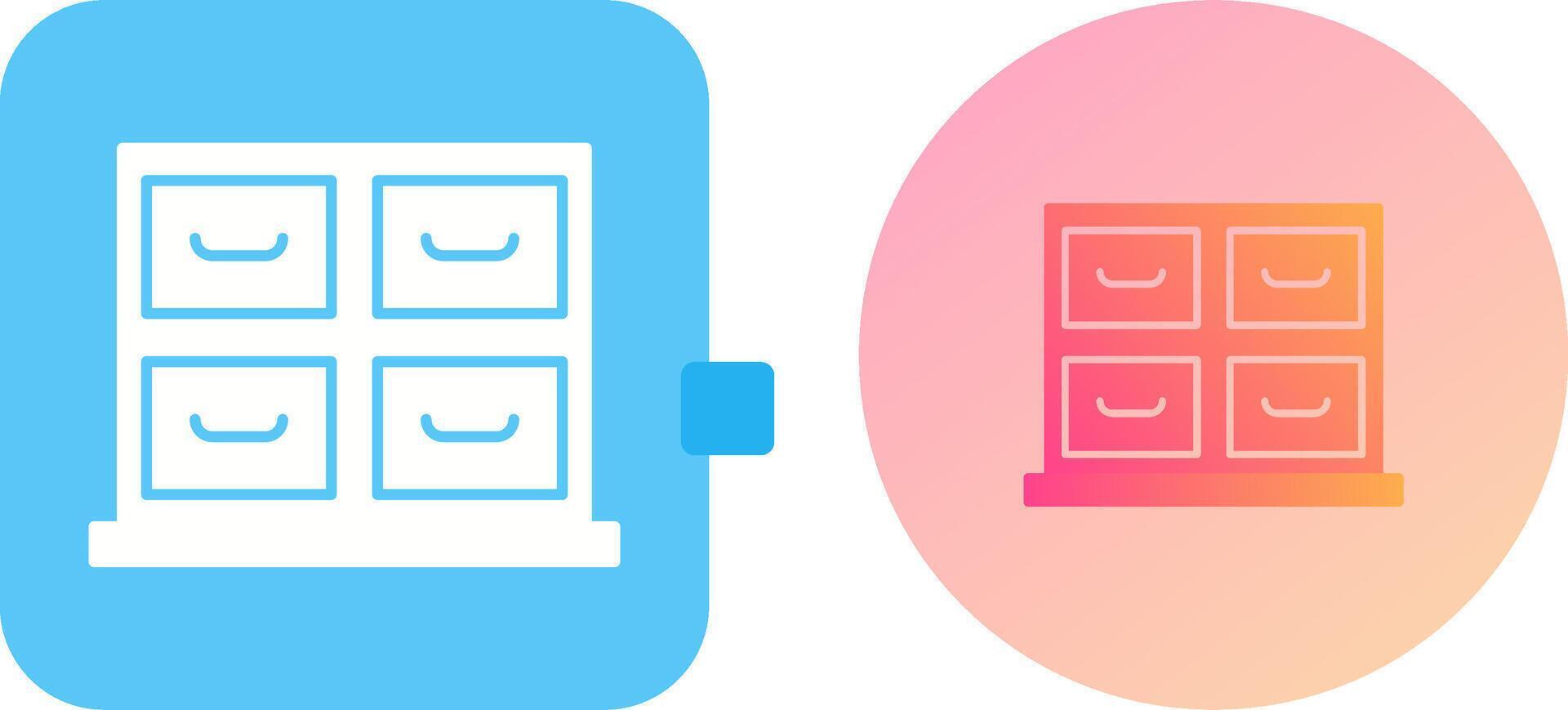 Cabinet Icon Design vector
