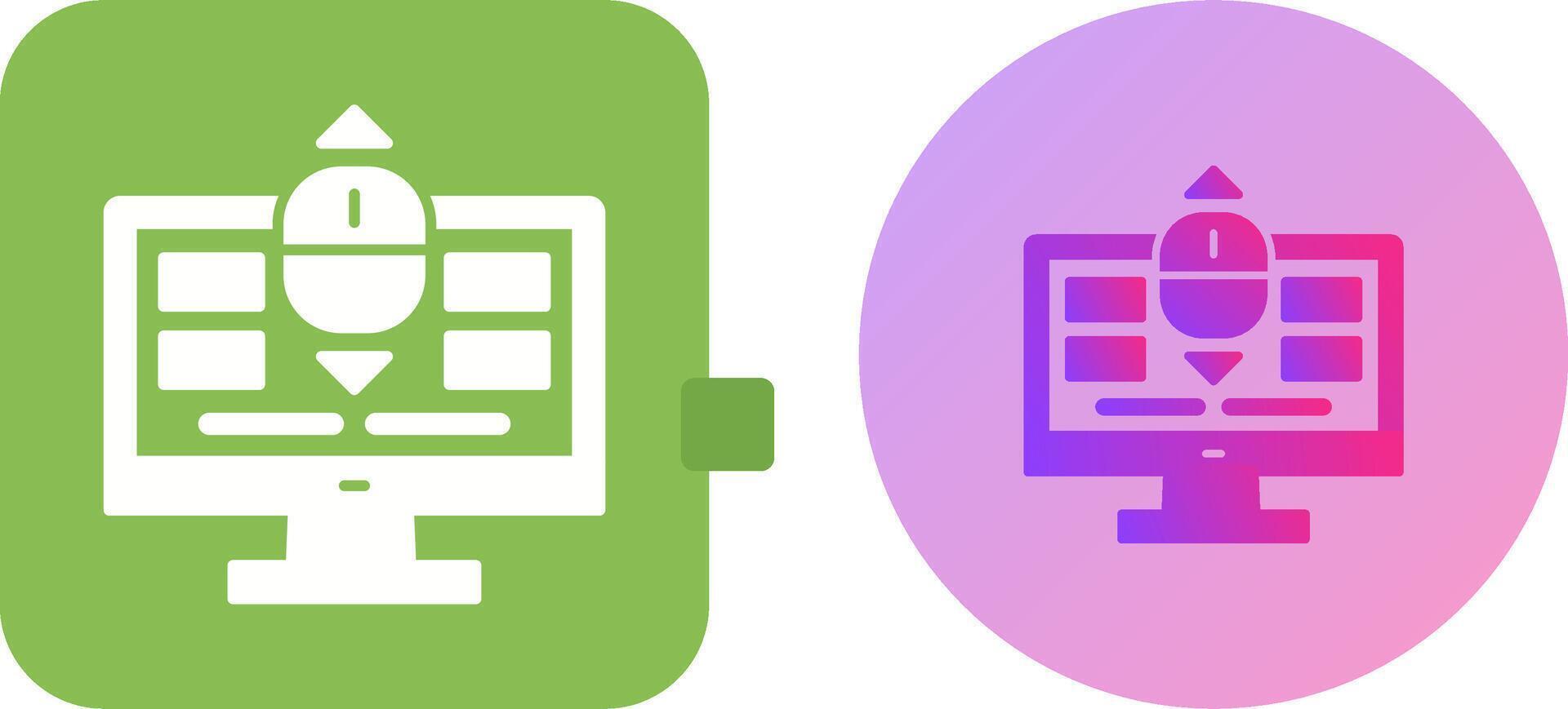 Scroll Icon Design vector