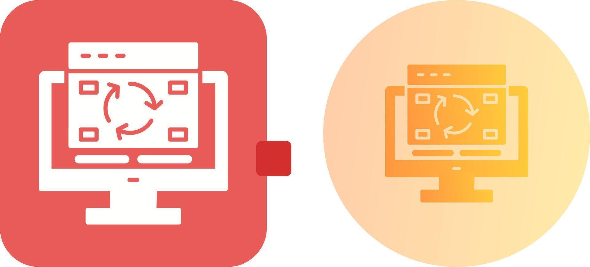 Update Icon Design vector