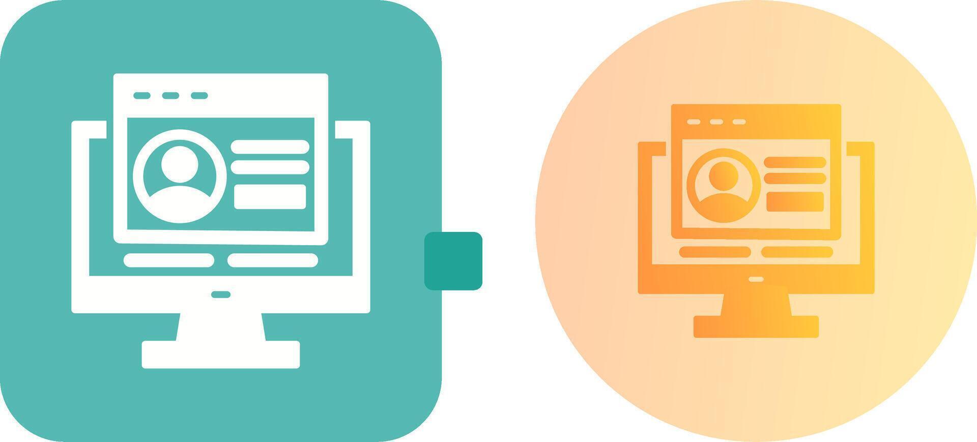 Login Icon Design vector