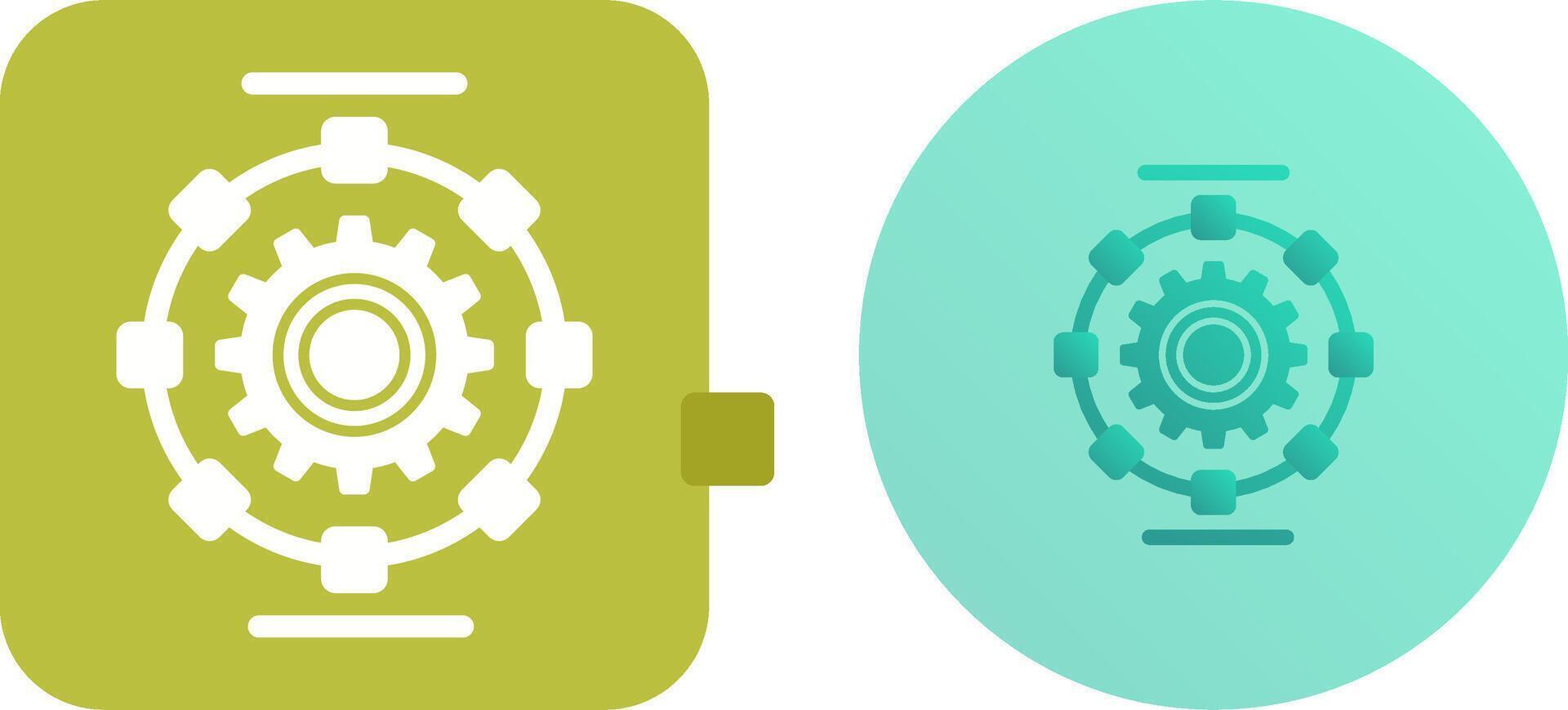 Automated Process Icon Design 44475807 Vector Art at Vecteezy