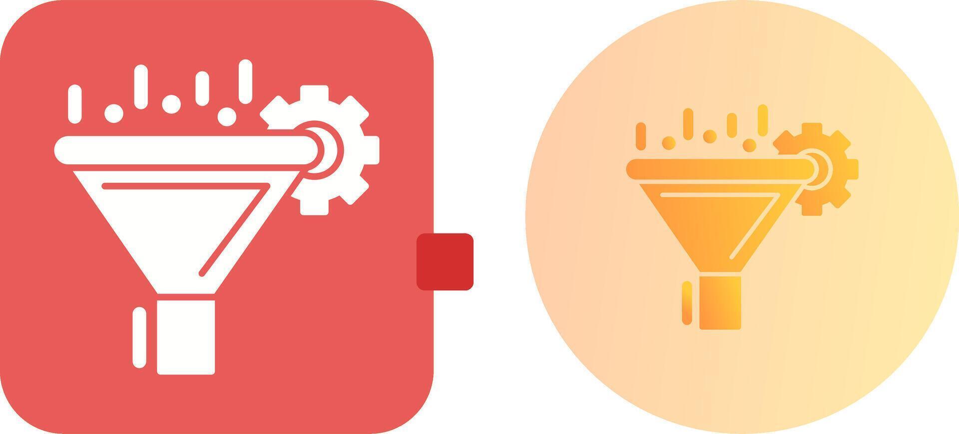 Filtering Icon Design vector