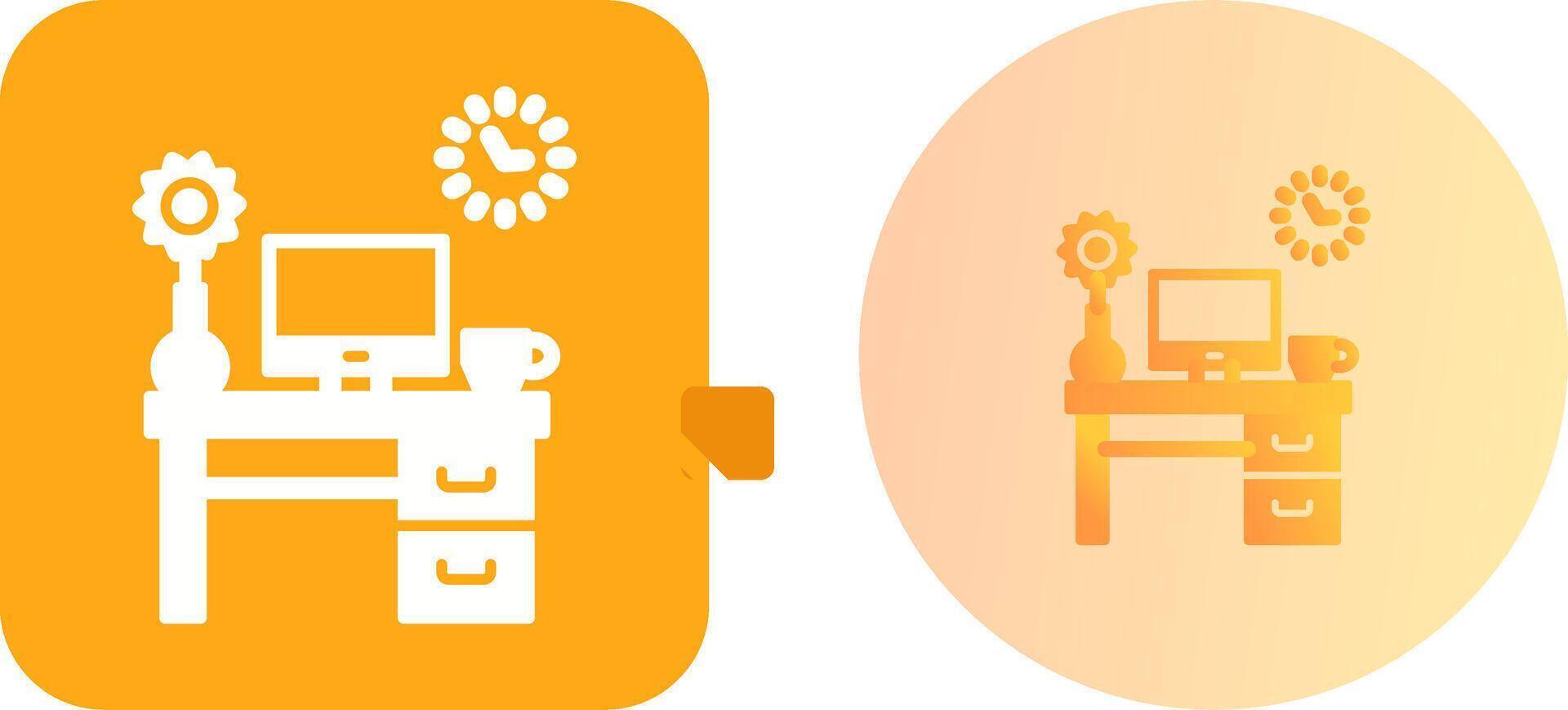 Work Table Icon Design vector