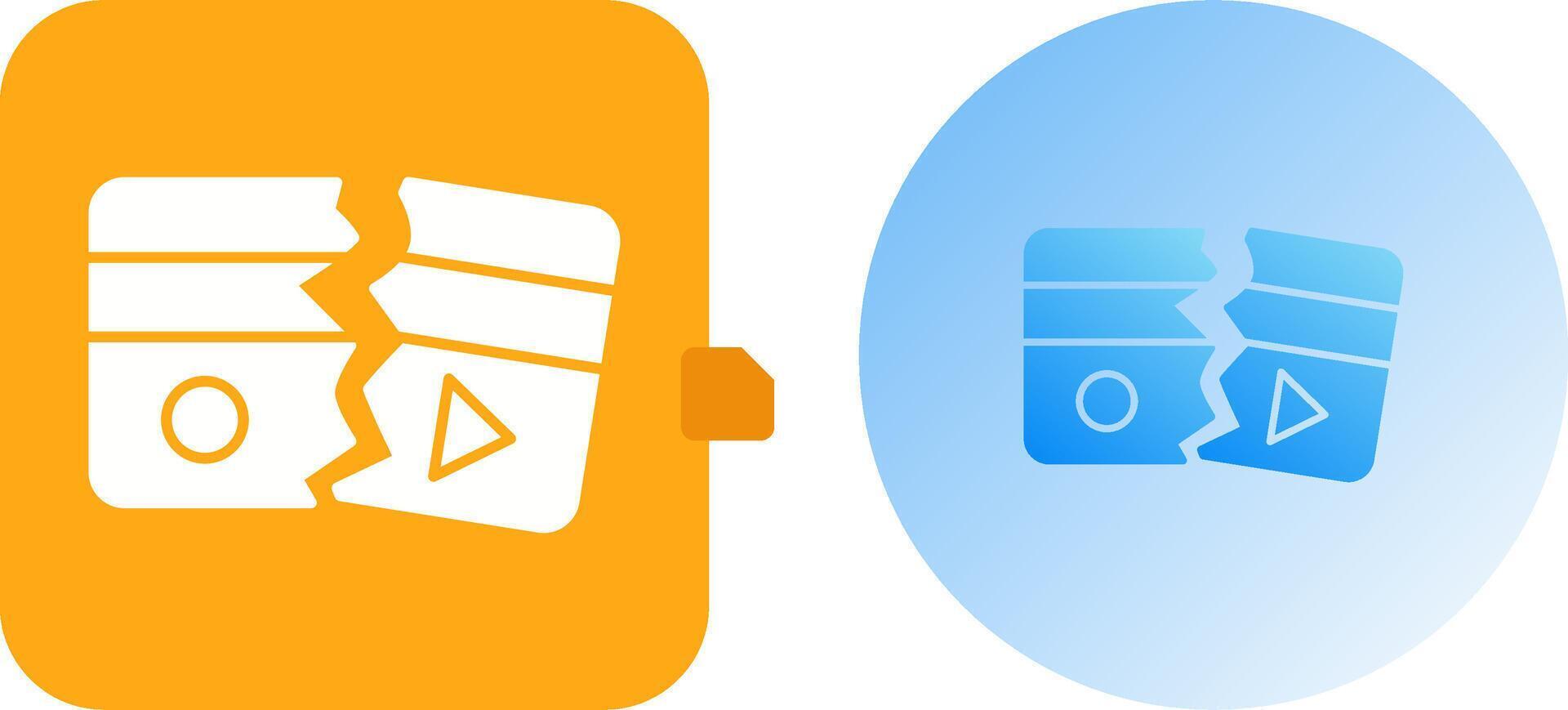 Broken Icon Design vector