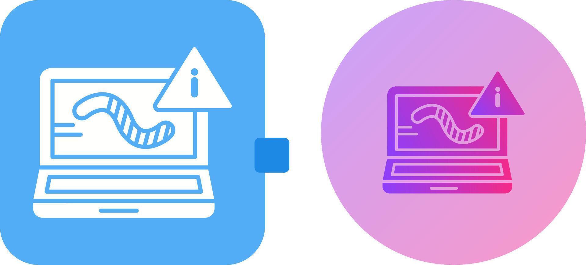Worm Icon Design vector