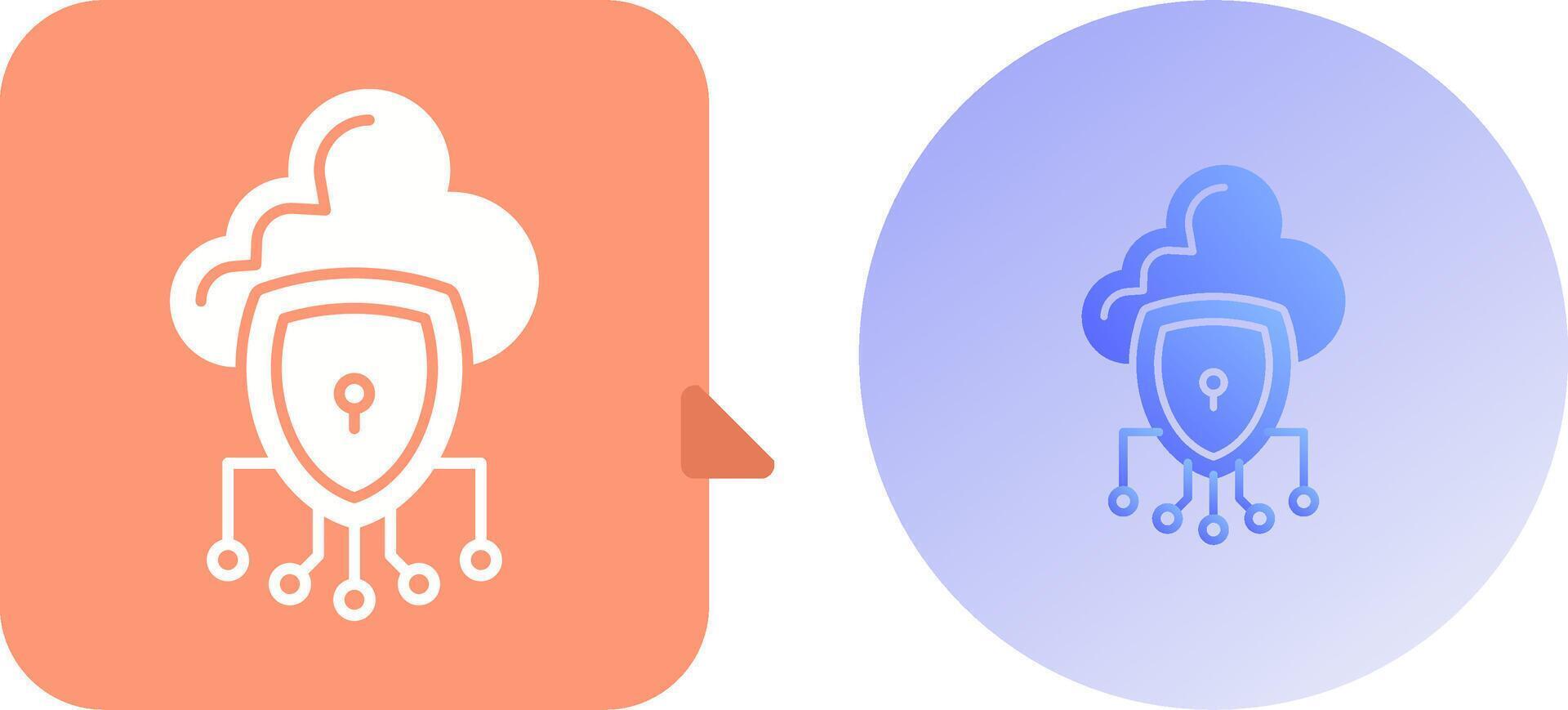 Data Protection Icon Design vector