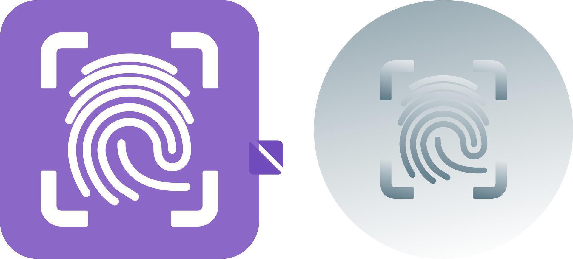 Finger Print Icon Design vector