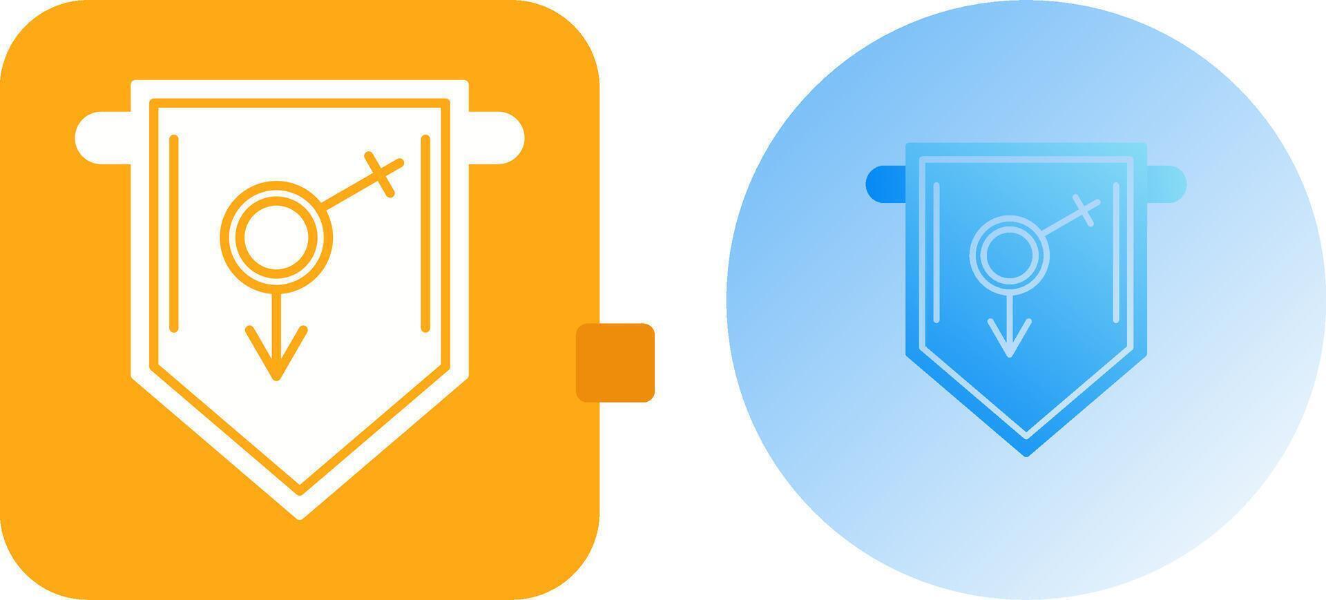 College Fraternity Icon Design vector