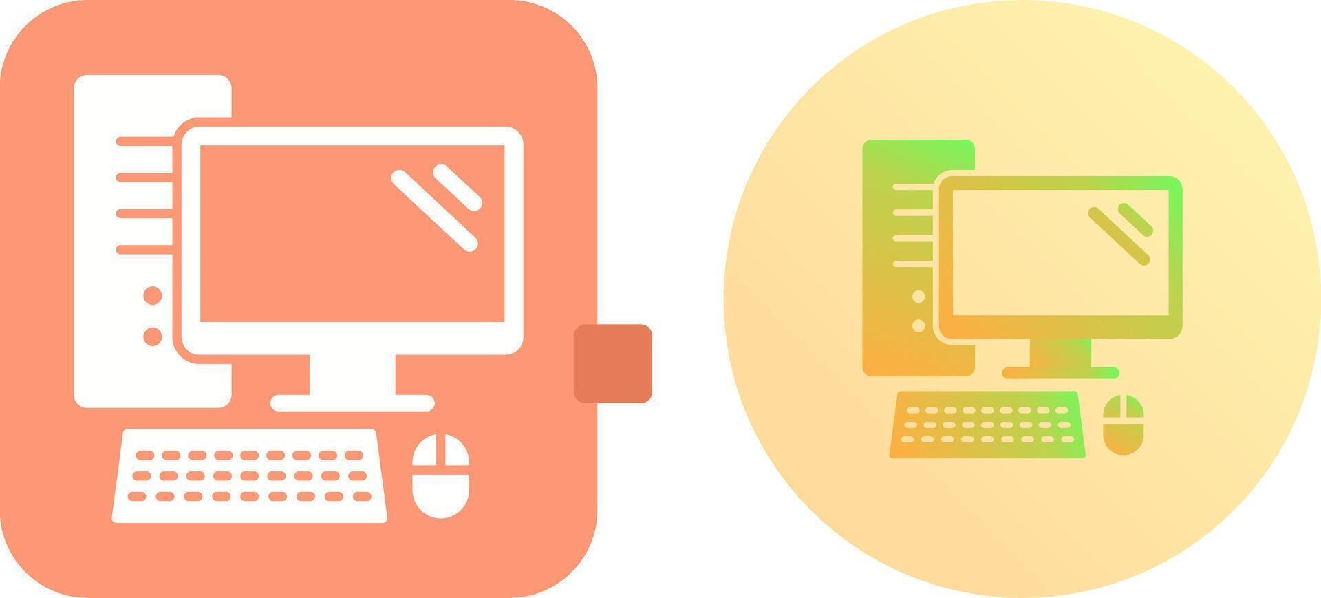 Computer Icon Design vector