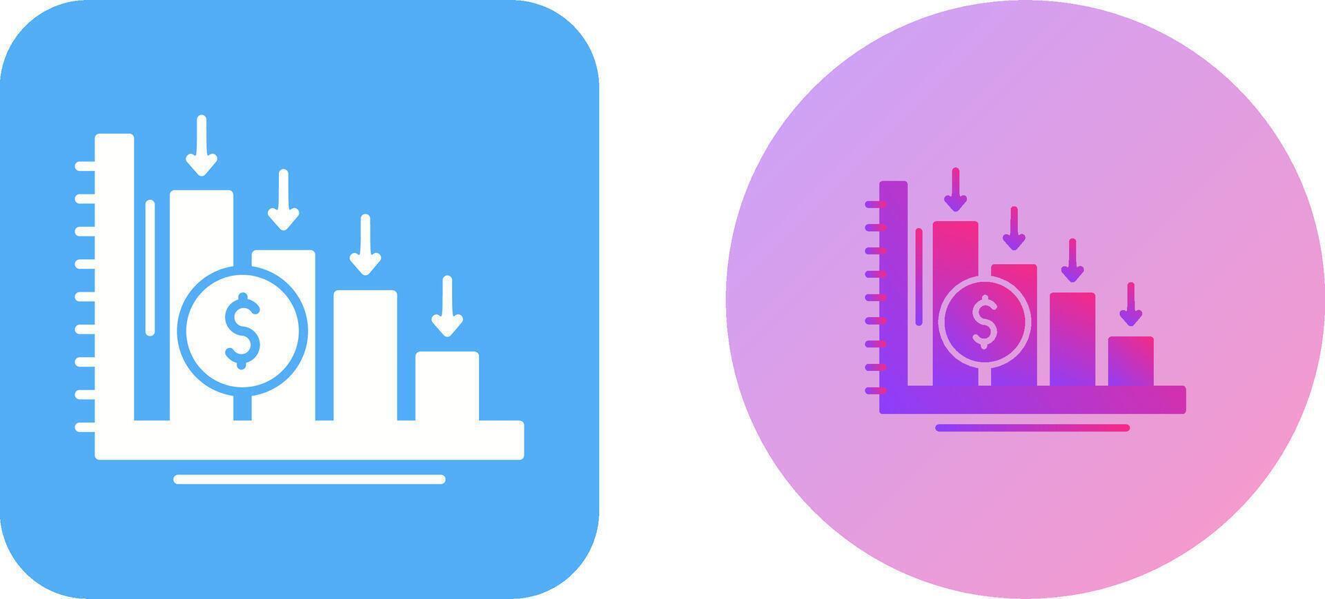 Loss Icon Design vector