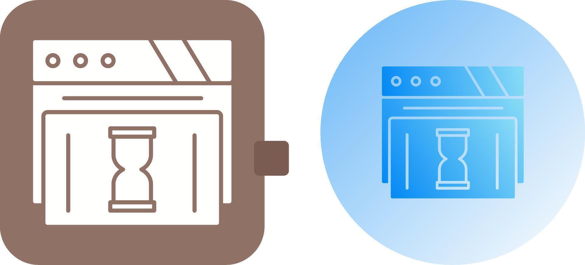 Waiting Icon Design vector