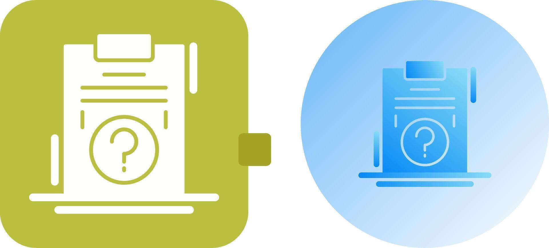 Question Icon Design vector