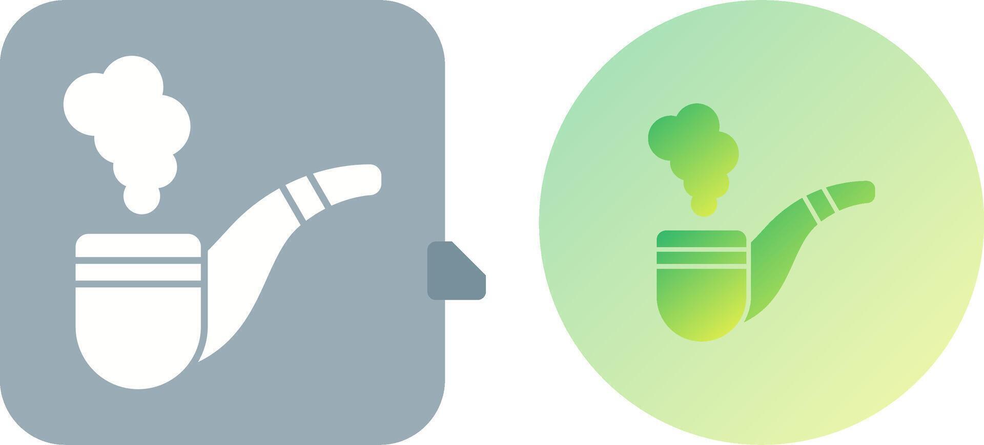 Smoke Pipe Icon Design vector