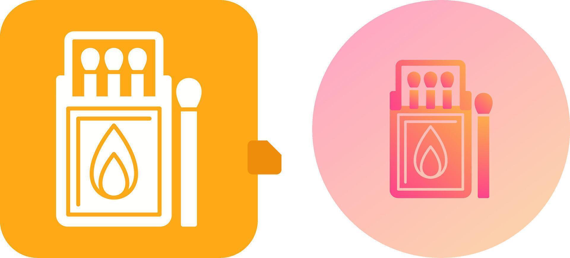 Match Box Icon Design vector