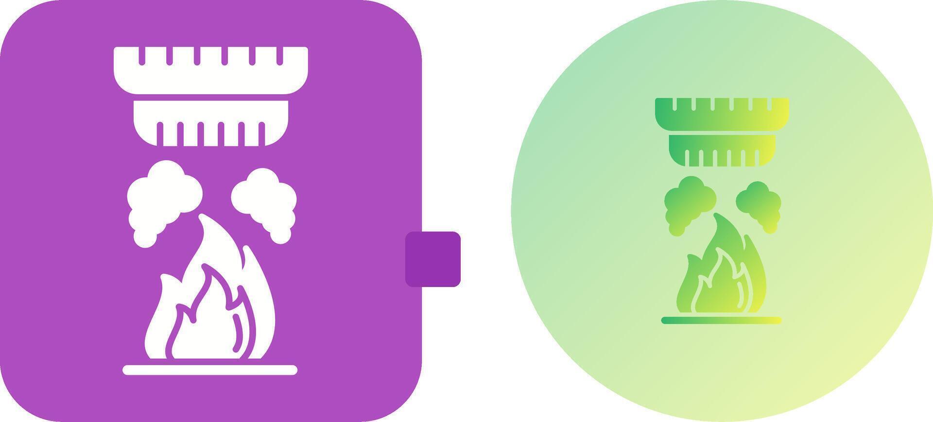 Smoke Detector Icon Design vector