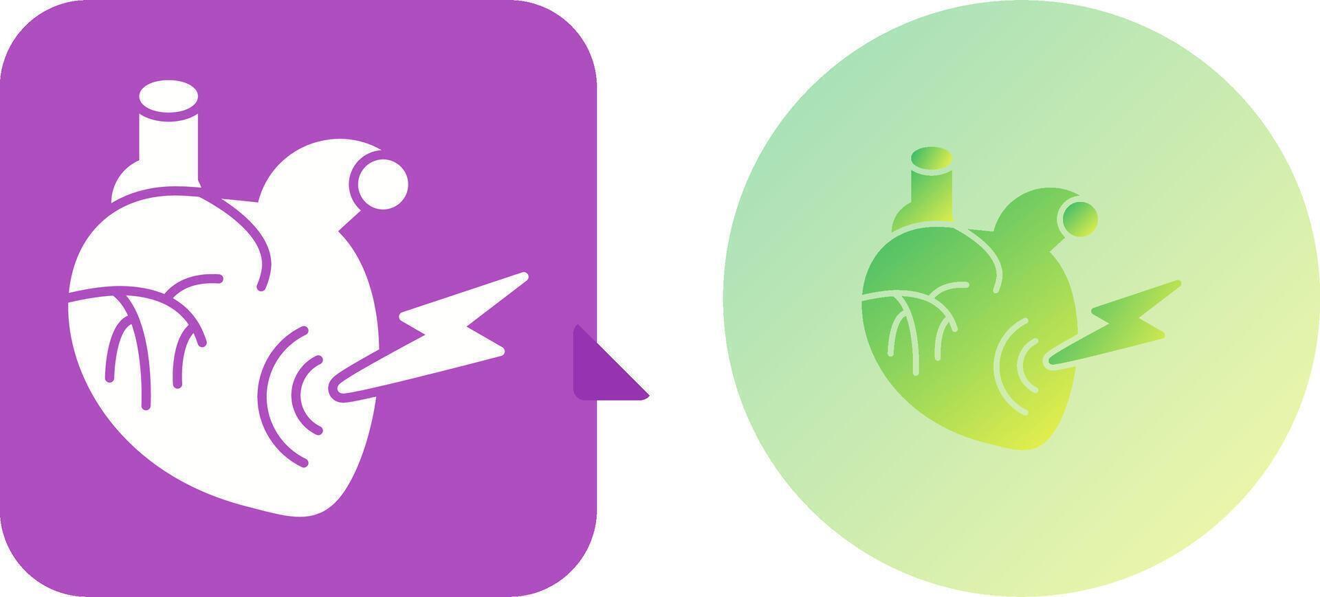 Heart Attack Icon Design vector