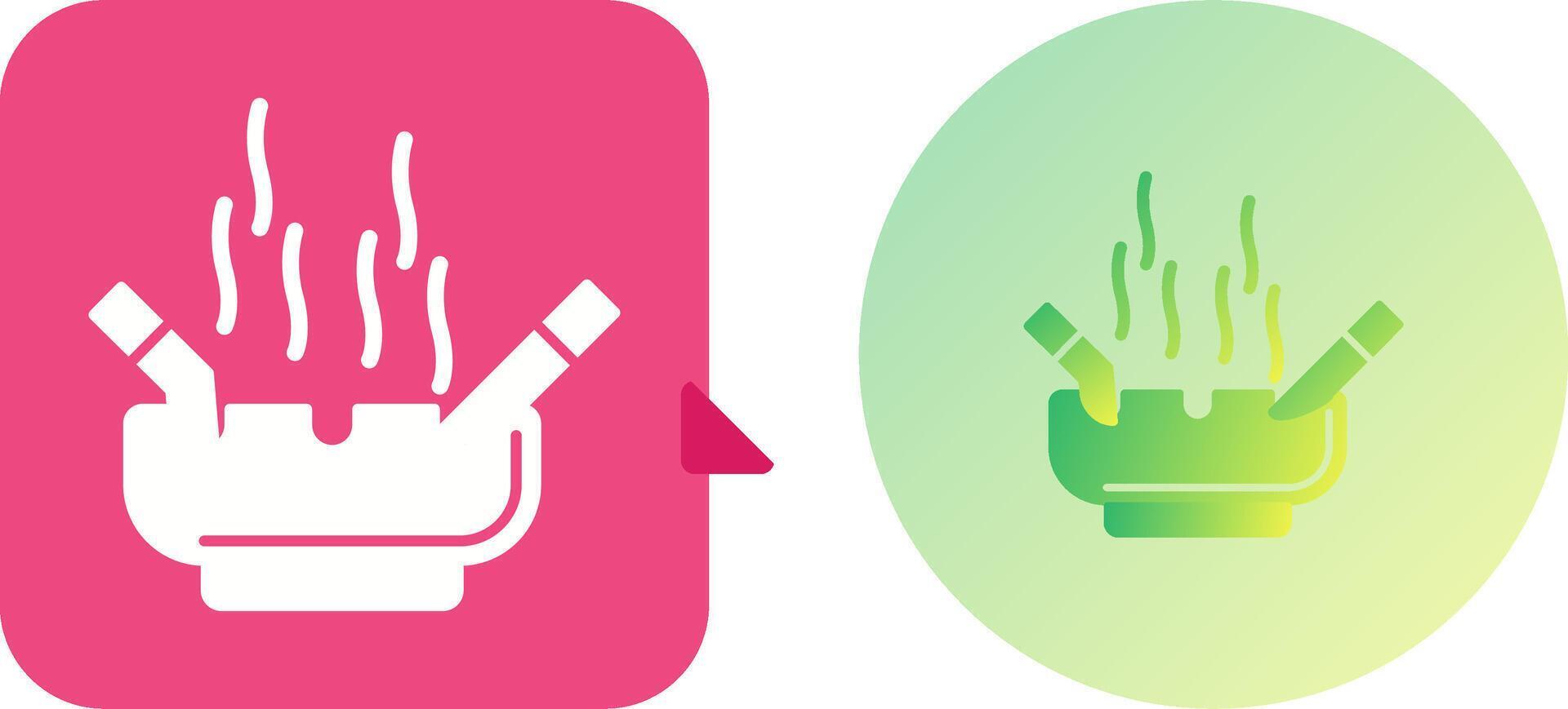 Ashtray Icon Design vector