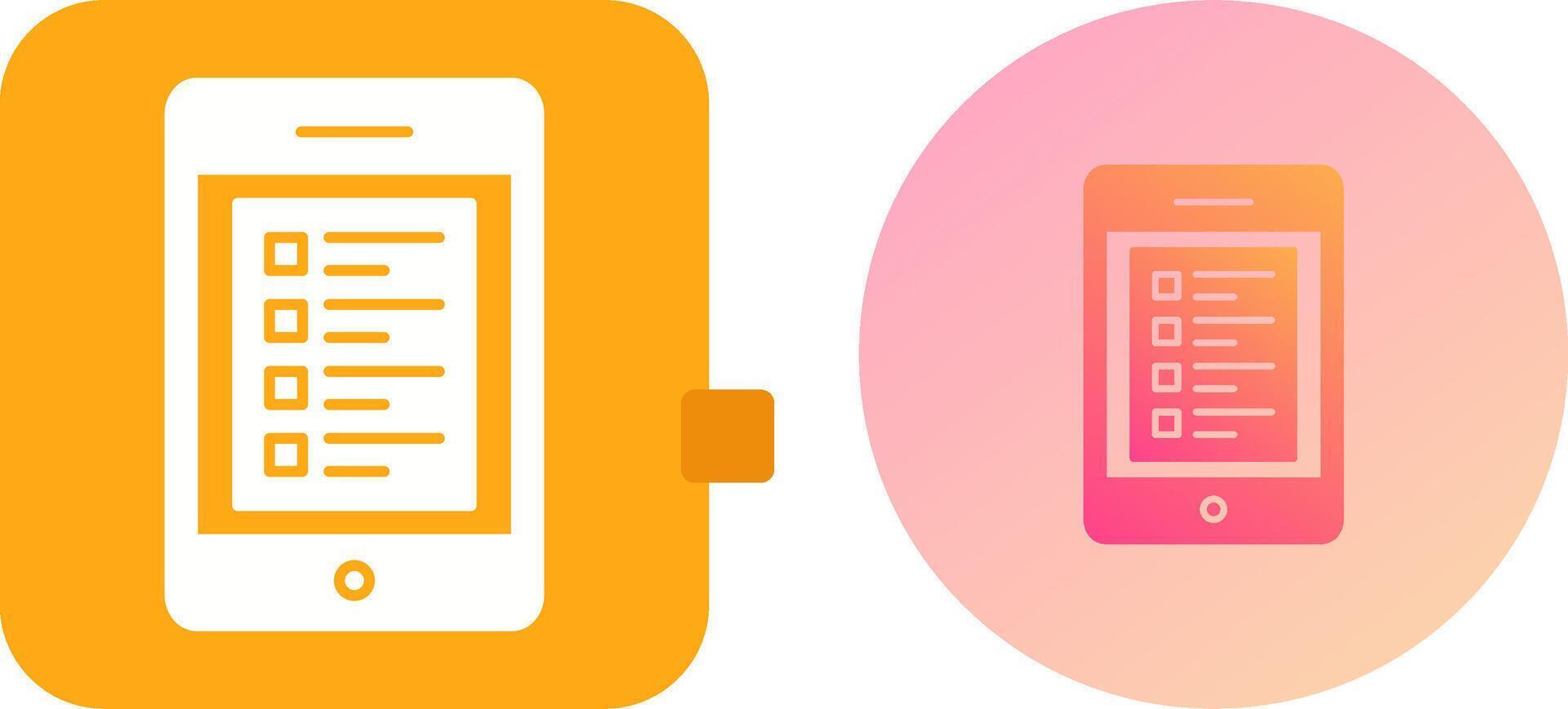 Online Test Icon Design vector