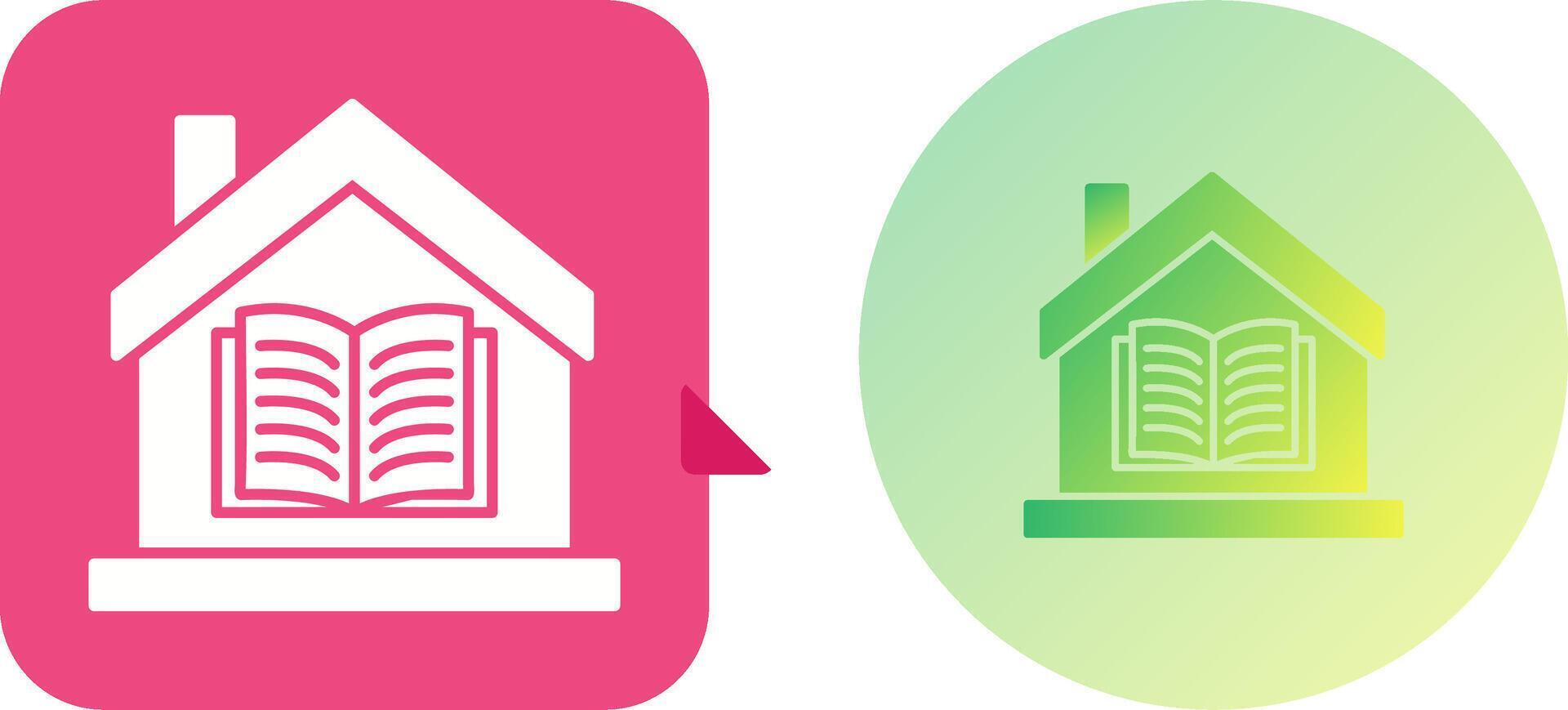 Homeschooling Icon Design vector