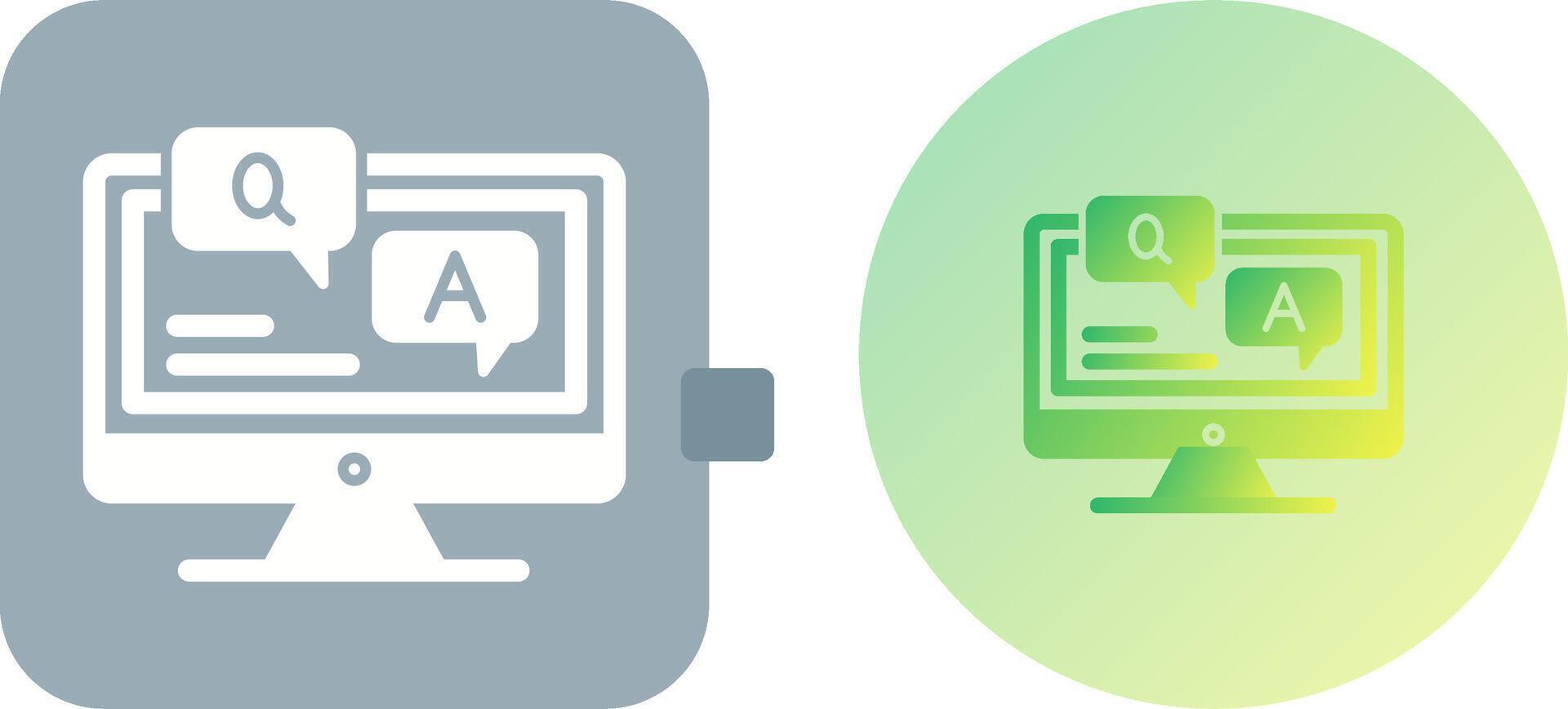 Faq Icon Design vector