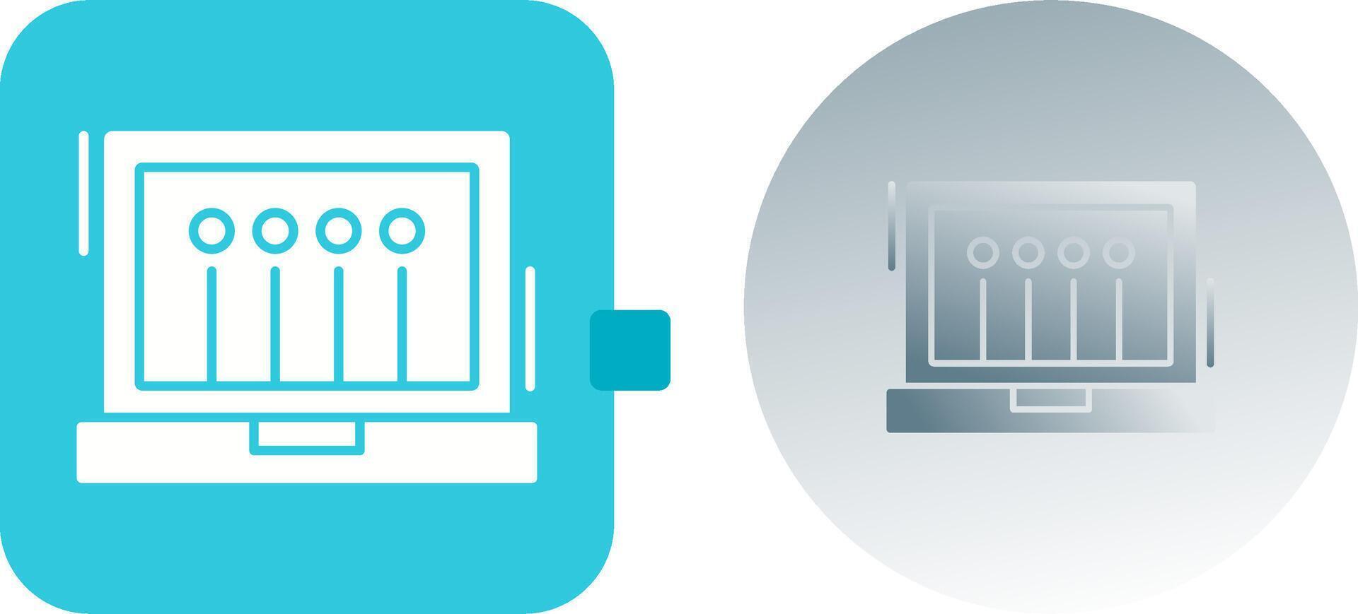 Laptop Icon Design vector