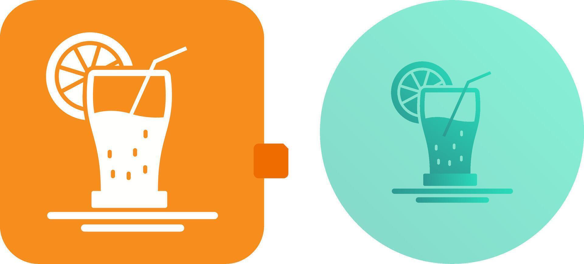 Orange Juice Icon Design vector