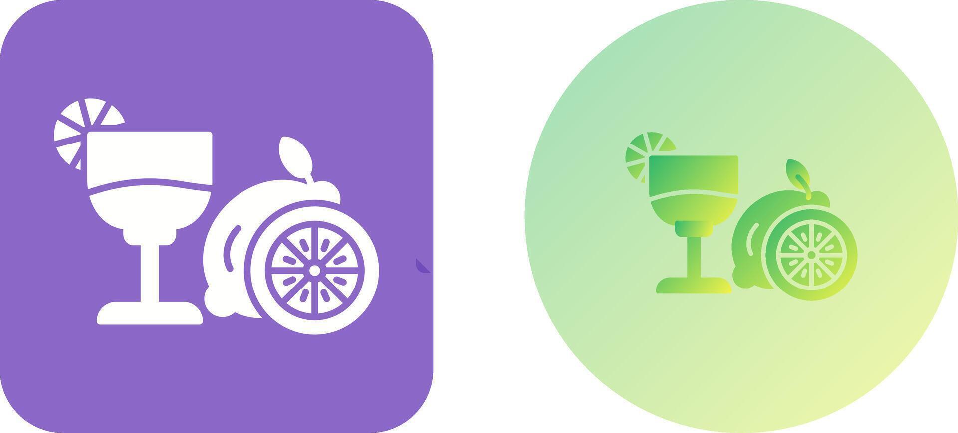 Lime Juice Icon Design vector