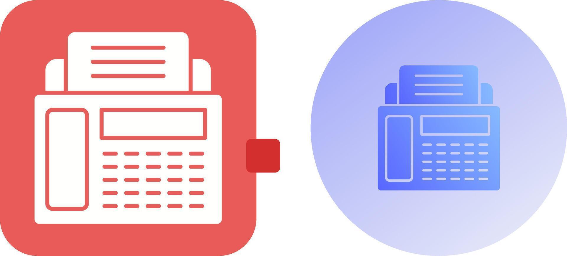 Fax Machine Icon Design vector