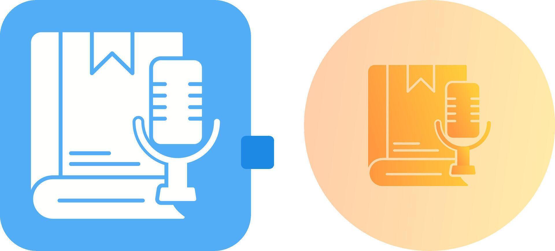 Audiobook Icon Design vector