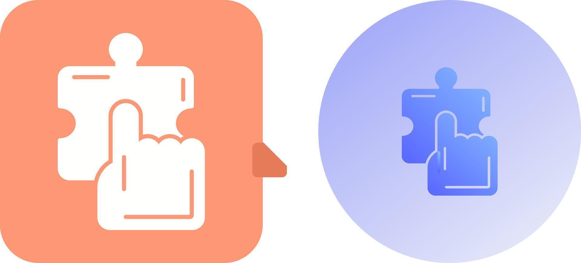 Quick Selection Icon Design vector