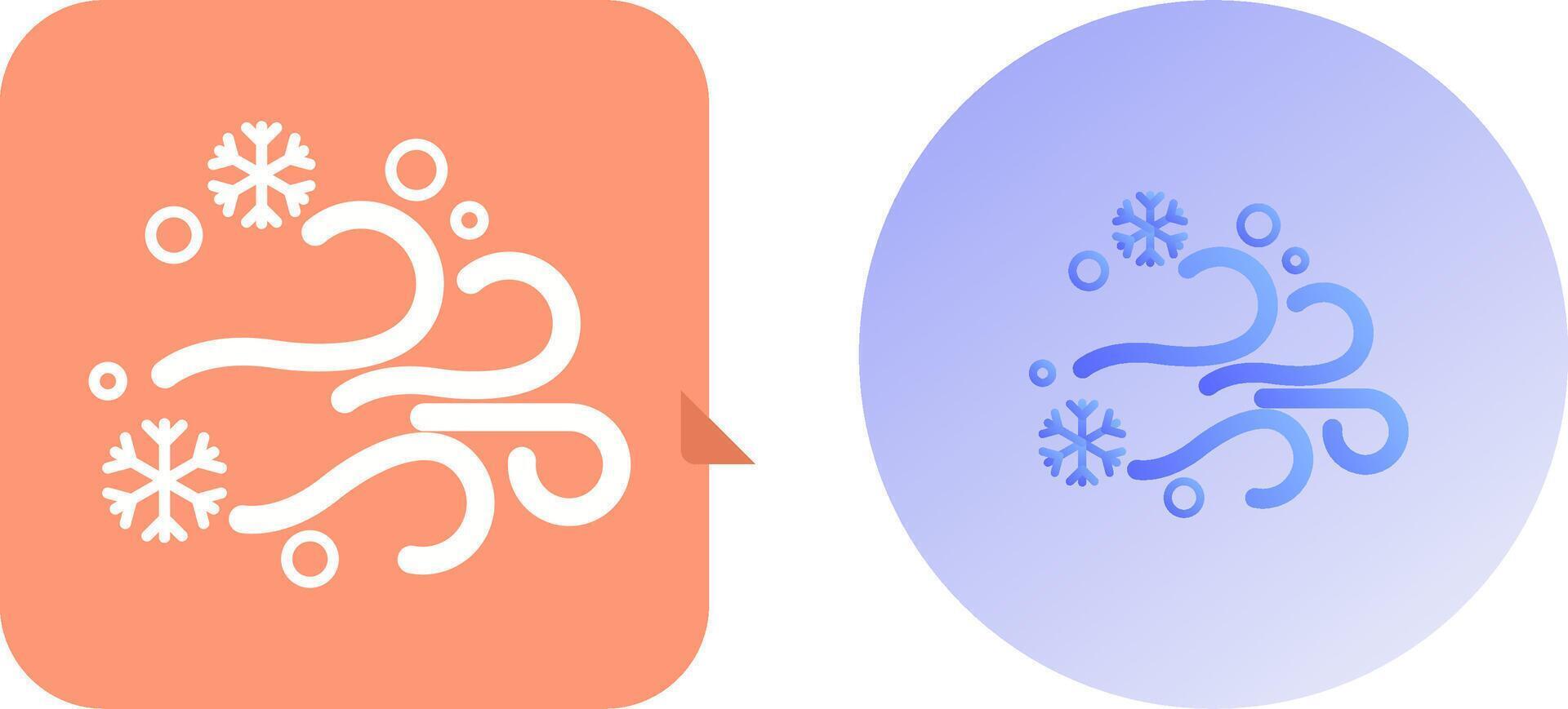 Blizzard Icon Design vector