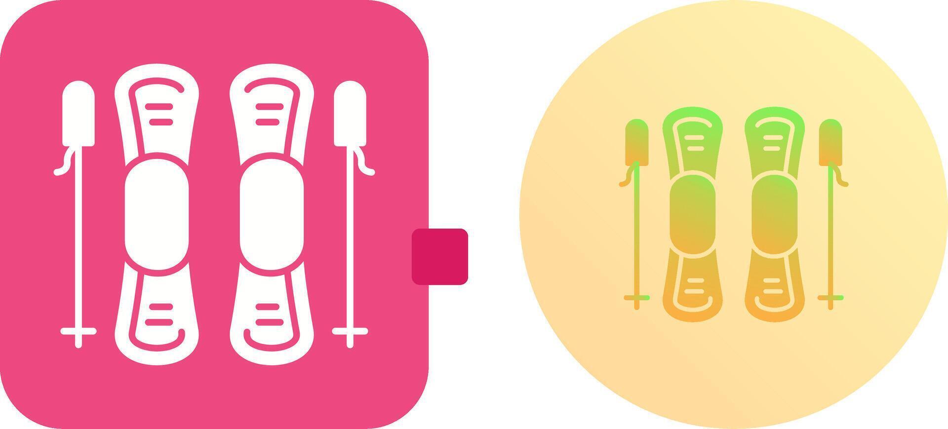 Ski Icon Design vector
