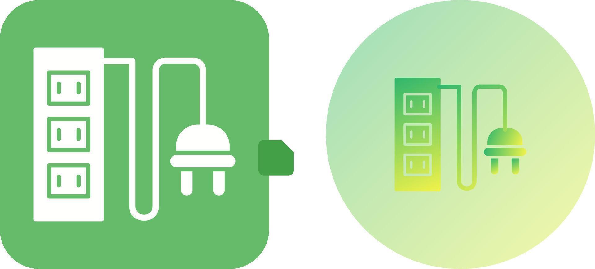 Power Socket Icon Design vector