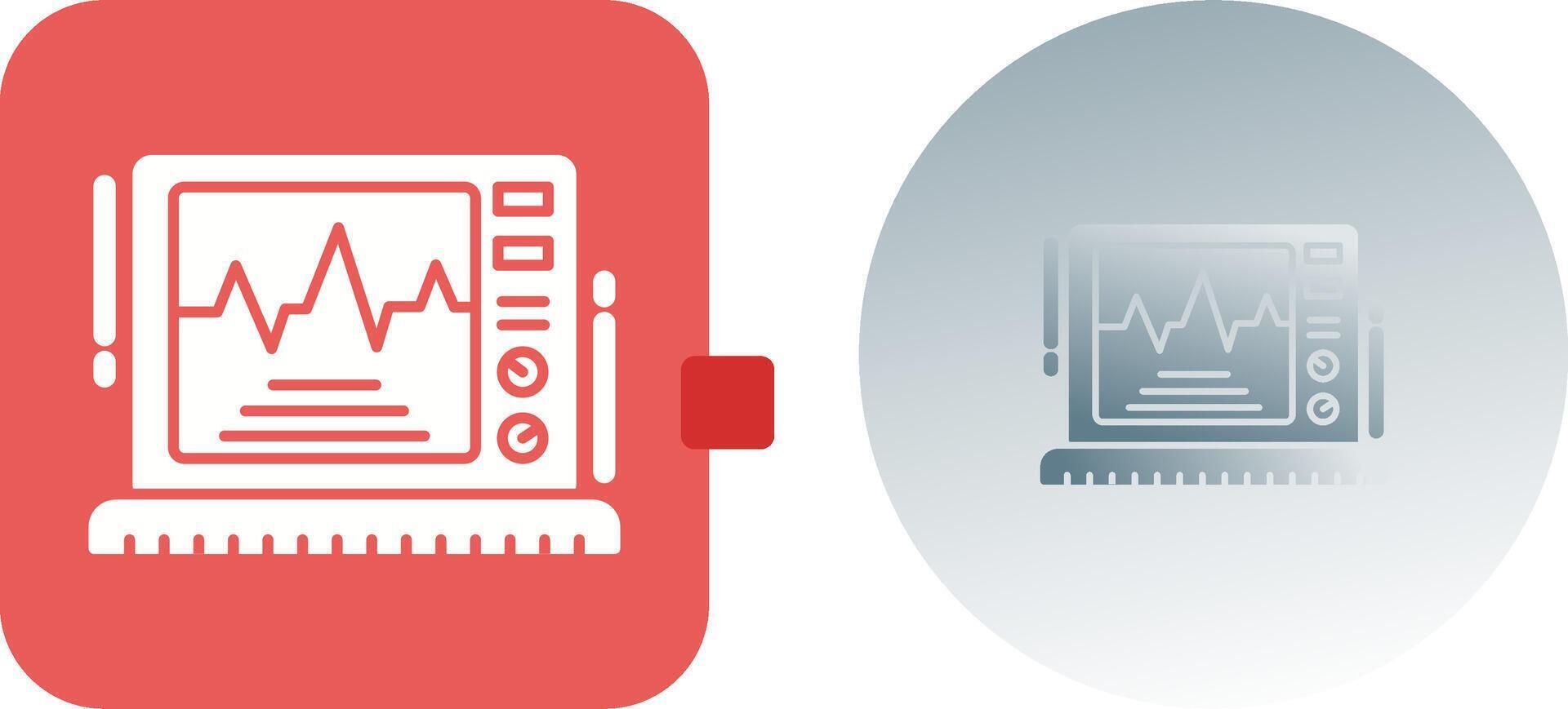 Ekg Monitor Icon Design vector