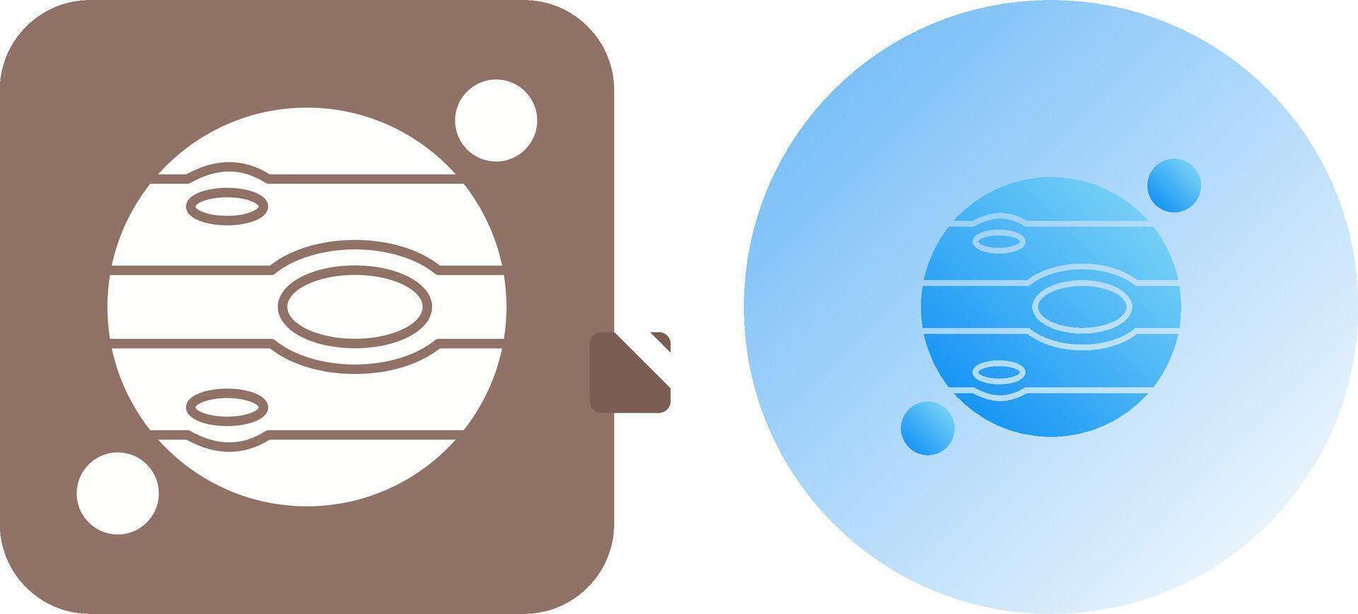 Jupiter Icon Design vector
