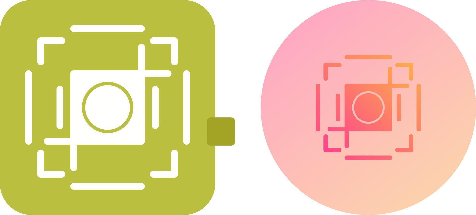 Crop Icon Design vector