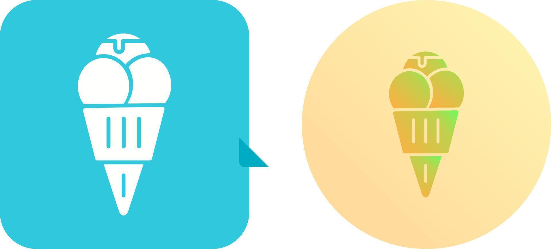 Ice cream Icon Design vector