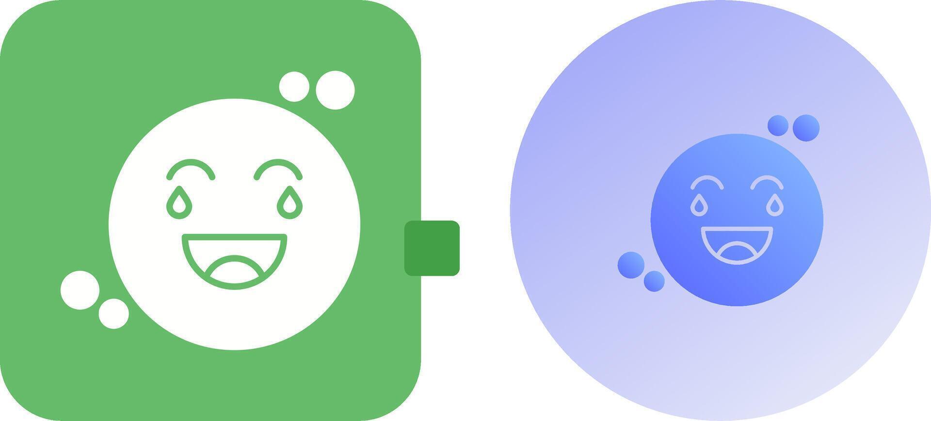 Loughing Icon Design vector