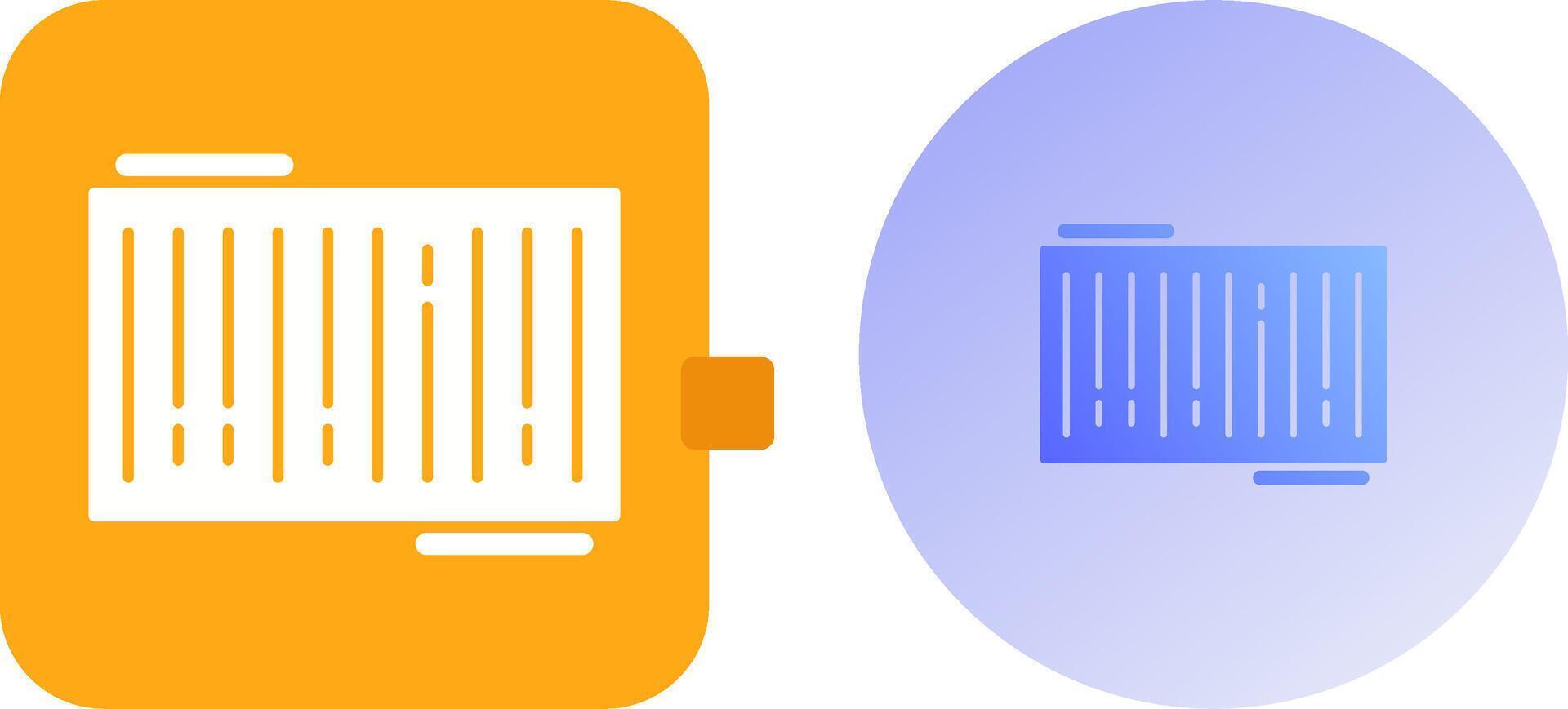 Barcode Icon Design vector