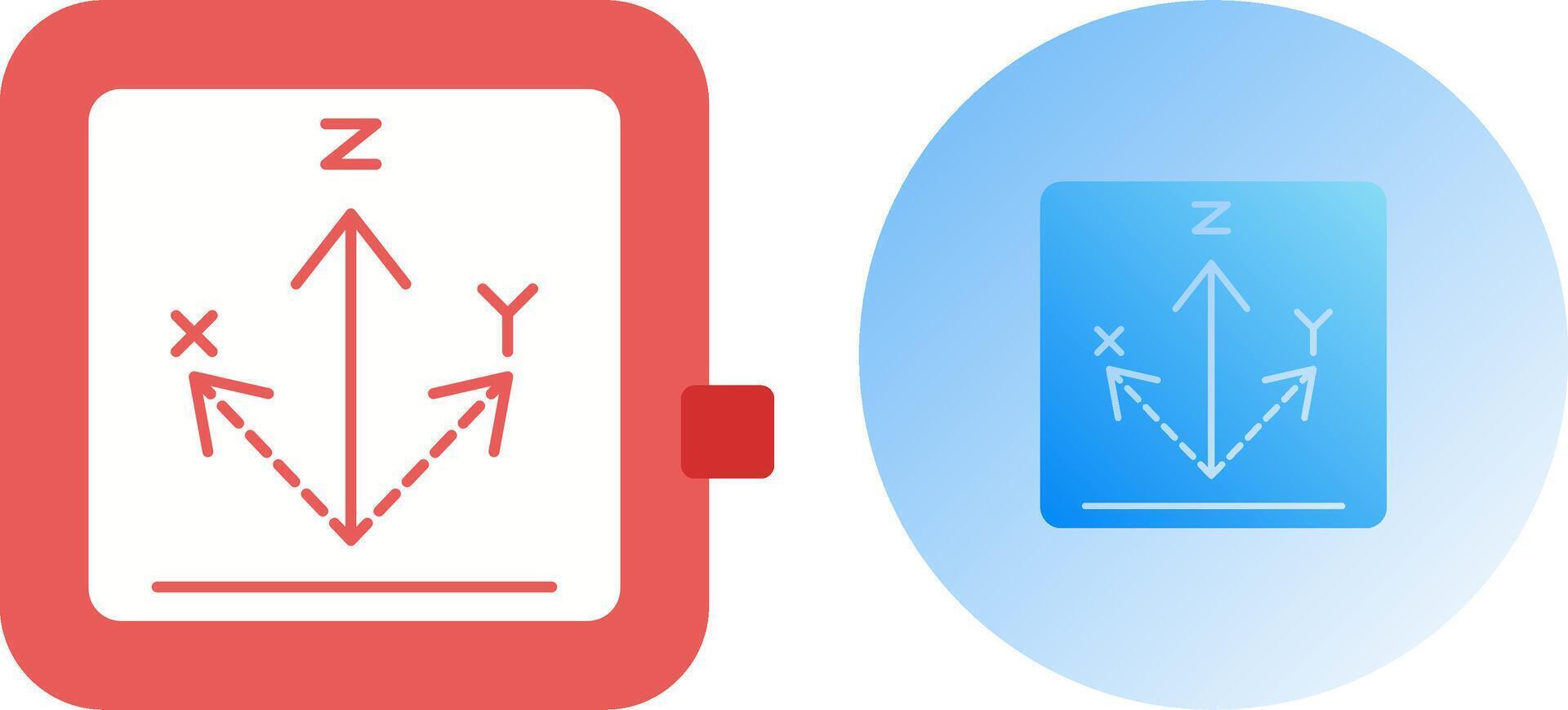 Axis Icon Design vector